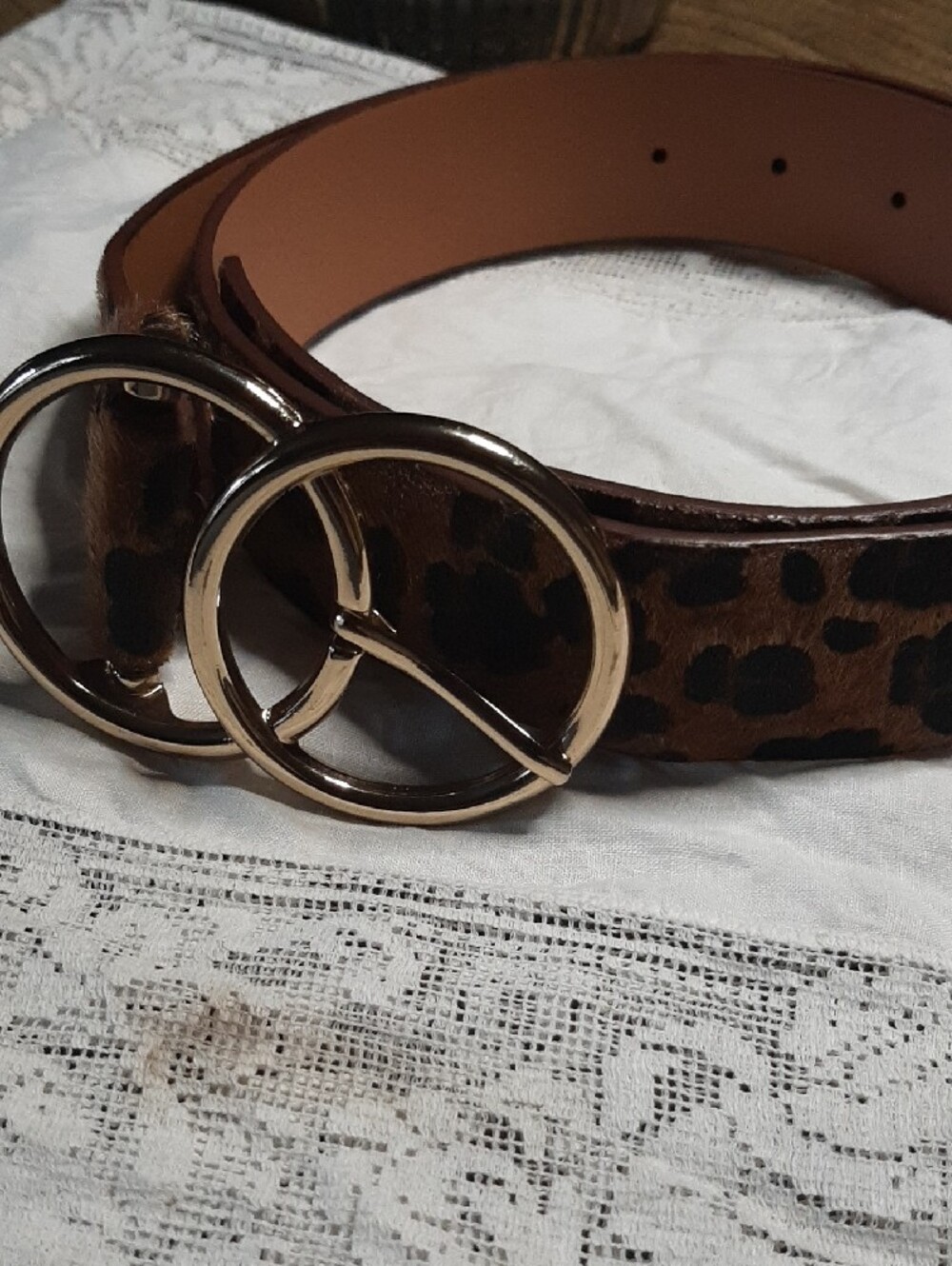 Leopard Print Belt - Picture 2 of 6
